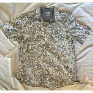Tommy Bahama Island Crafted Hawaiian Tropical Aloha XL Pocketed Cotton Shirt